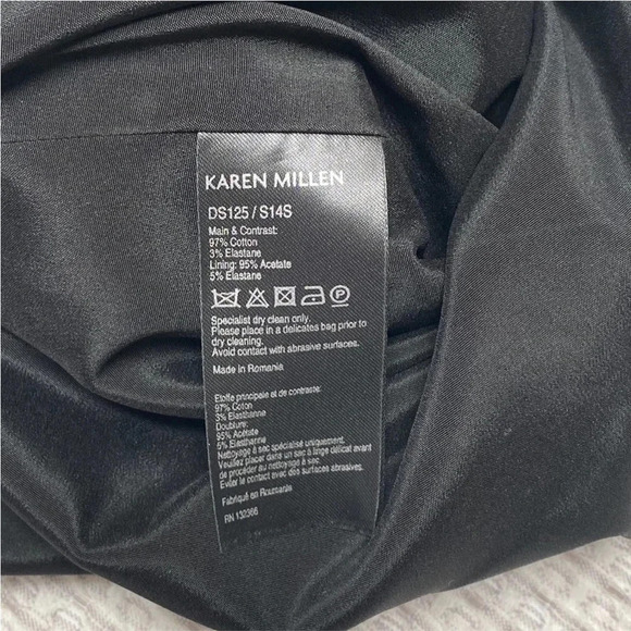 Karen Millen Zebra Print Cutout Back Dress 4 Black White Bodycon Cocktail - Picture 15 of 15